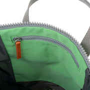 Roka Green Finchley A Medium Recycled Canvas Backpack