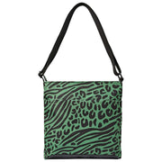 Roka Green Kennington B Medium Recycled Canvas Crossbody Bag