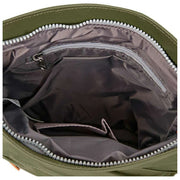 Roka Green Kennington B Medium Recycled Nylon Crossbody Bag