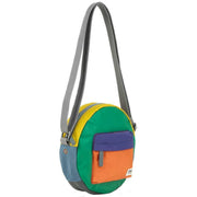 Roka Green Paddington B Small Creative Waste Colour Block Recycled Nylon Crossbody Bag