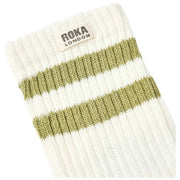 Roka Green Windsor Stripe Crew Socks