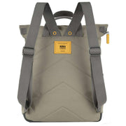 Roka Grey Canfield B Medium Yellow Label Recycled Canvas Backpack