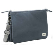 Roka Grey Carnaby XL Recycled Canvas Crossbody Bag