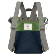 Roka Navy Bantry B Small Creative Waste Two Tone Recycled Nylon Backpack