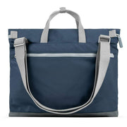 Roka Navy Blackfriars M Large Recycled Nylon Messenger Bag