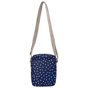 Roka Navy Bond Recycled Canvas Crossbody Bag