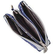 Roka Navy Carnaby Small Recycled Canvas Wallet