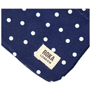 Roka Navy Carnaby Small Recycled Canvas Wallet