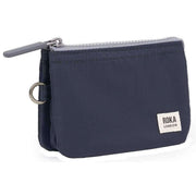 Roka Navy Carnaby Small Recycled Nylon Ripstop Wallet