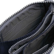 Roka Navy Carnaby Small Recycled Nylon Ripstop Wallet