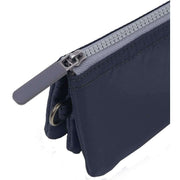 Roka Navy Carnaby Small Recycled Nylon Ripstop Wallet