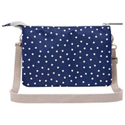 Roka Navy Carnaby XL Recycled Canvas Crossbody Bag