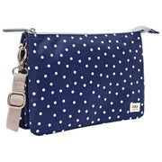 Roka Navy Carnaby XL Recycled Canvas Crossbody Bag