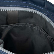 Roka Navy Chelsea B Medium Recycled Nylon Sling Bag