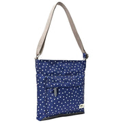 Roka Navy Kennington B Medium Recycled Canvas Crossbody Bag