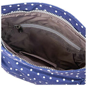 Roka Navy Kennington B Medium Recycled Canvas Crossbody Bag