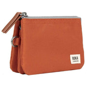 Roka Orange Carnaby Small Recycled Canvas Wallet