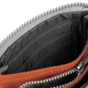 Roka Orange Carnaby Small Recycled Canvas Wallet