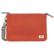 Roka Orange Carnaby XL Recycled Canvas Crossbody Bag