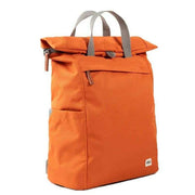 Roka Orange Finchley A Large Sustainable Canvas Backpack
