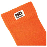 Roka Orange Wimbledon Crew Socks