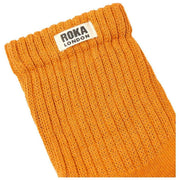 Roka Orange Windsor Solid Crew Socks