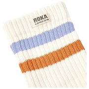 Roka Orange Windsor Stripe Crew Socks