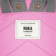 Roka Pink Bantry B Small Recycled Nylon Backpack