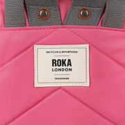 Roka Pink Bantry B Small Recycled Nylon Backpack