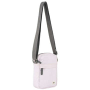 Roka Pink Bond Recycled Canvas Crossbody Bag