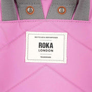 Roka Pink Canfield B Small Recycled Nylon Backpack