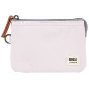 Roka Pink Carnaby Small Recycled Canvas Wallet