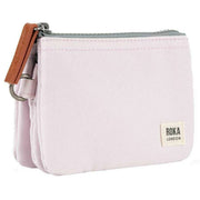 Roka Pink Carnaby Small Recycled Canvas Wallet