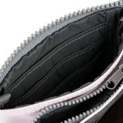 Roka Pink Carnaby Small Recycled Canvas Wallet