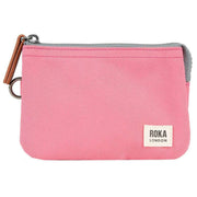 Roka Pink Carnaby Small Recycled Canvas Wallet