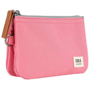 Roka Pink Carnaby Small Recycled Canvas Wallet