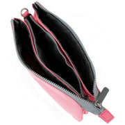 Roka Pink Carnaby XL Recycled Canvas Crossbody Bag