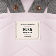 Roka Pink Finchley A Large Recycled Canvas Backpack