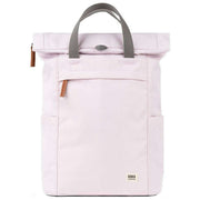 Roka Pink Finchley A Medium Recycled Canvas Backpack