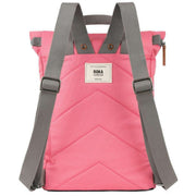 Roka Pink Finchley A Medium Recycled Canvas Backpack