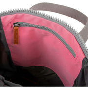 Roka Pink Finchley A Medium Recycled Canvas Backpack
