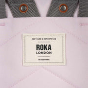 Roka Pink Finchley A Small Recycled Canvas Backpack