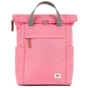 Roka Pink Finchley A Small Recycled Canvas Backpack