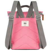 Roka Pink Finchley A Small Recycled Canvas Backpack