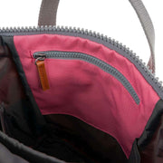 Roka Pink Finchley A Small Recycled Canvas Backpack