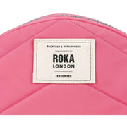 Roka Pink Paddington B Small Recycled Nylon Crossbody Bag