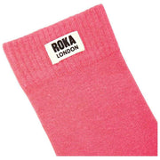 Roka Pink Wimbledon Crew Socks