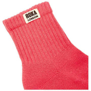 Roka Pink Windsor Solid Crew Socks