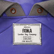 Roka Purple Bantry B Small Sustainable Nylon Backpack