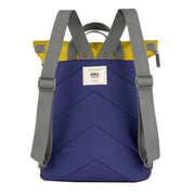 Roka Purple Canfield B Medium Creative Waste Colour Block Recycled Nylon Backpack